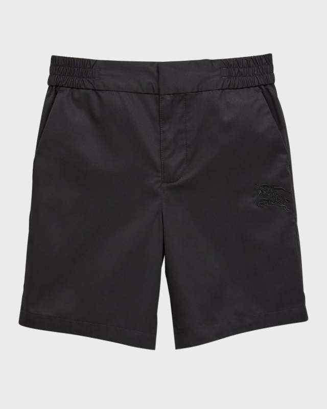 Boy's Romeo Equestrian Embroidered Shorts, Size 3-12
